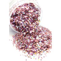 Chunky Glitter Baby Pink Iridescent Mix (Baby Pink Iridescent Mix)